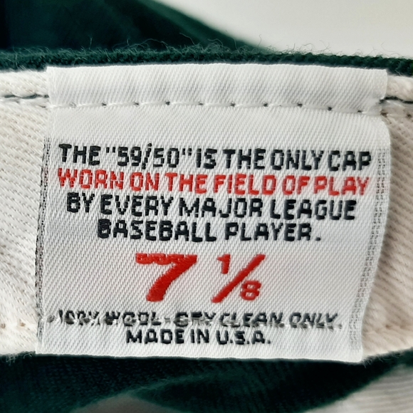 VINTAGE Green Bay Packers NFL New Era Fitted Cap Hats Size 7 1/8 USA Made - Picture 11 of 12